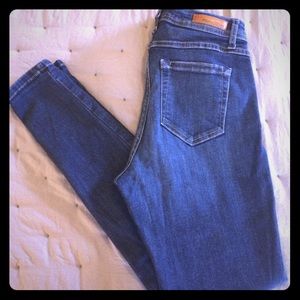 EUC Fran Denim Nicole High Rise Skinny Dark Jeans